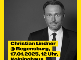 Christian Lindner kommt nach Regensburg: Wahlkampftour am 17. Januar 2025